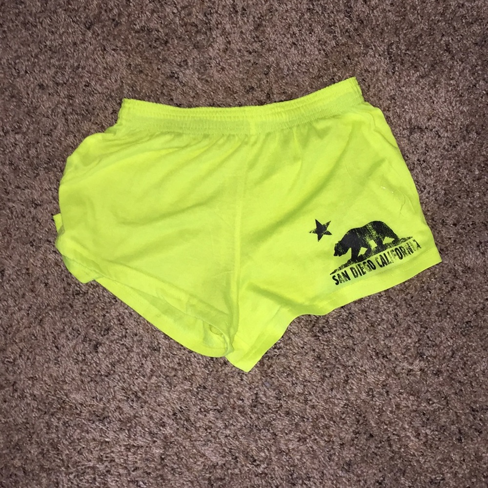 Neon Yellow California Shorts